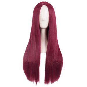 Women Special Long Straight Synthetic Wig Platinum Blonde